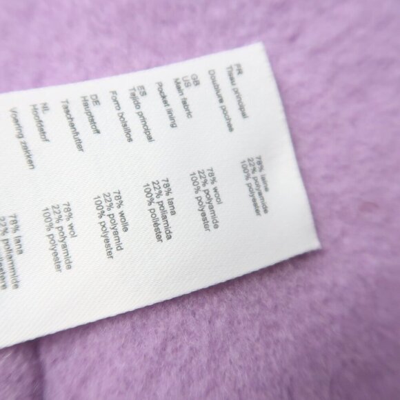 Maje Gabriela Bouclé Coat Purple Size 38 / Medium - Picture 8 of 13